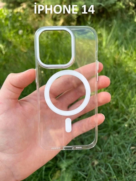 İphone 14 Hybrid Magsafe Animasyonlu Sararmaz Kılıf ürün görseli 1