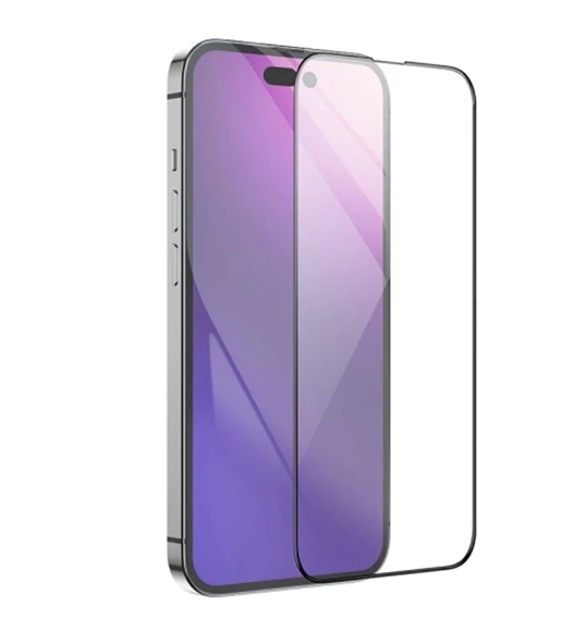 İphone 15 Plus Ve 15 Pro Max Uyumlu Tam Kaplayan Ultra HD Ekran Koruyucu Temperli Cam ürün görseli 1