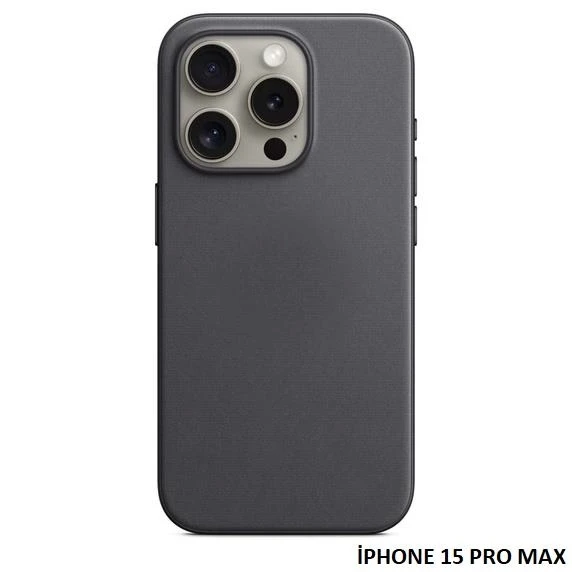 iPhone 15 Pro Max için MagSafe özellikli Mikro Dokuma Kılıf ürün görseli 1