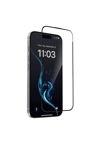 iPhone 16 Pro Max Uyumlu Elektriklenme Önleyici Anti-Static Tam Kaplayan Temperli Cam Ekran Koruyucu ürün görseli 1
