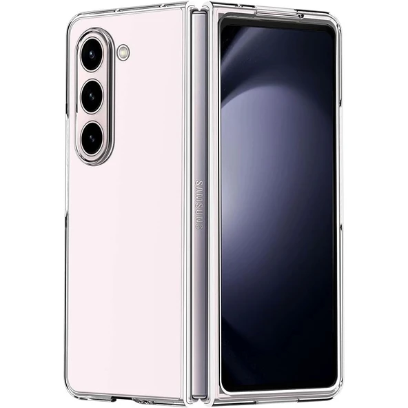Samsung Galaxy Z Fold 6 Kılıf Şeffaf Sert ürün görseli 1