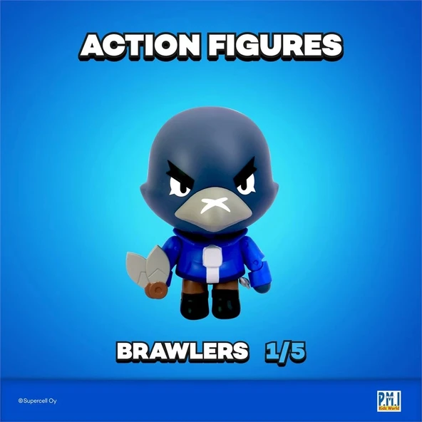 Brawl Stars Tekli Aksiyon Figürü - Crow - Resim 4