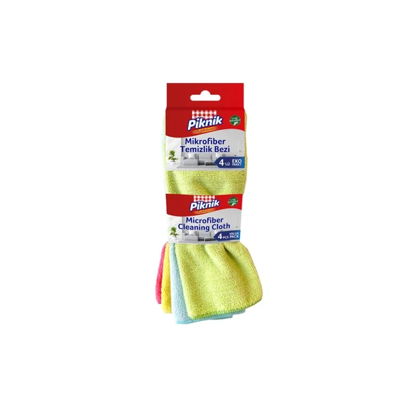 Piknik Mikrofiber Temizlik Bezi 4'Lü ürün görseli 1