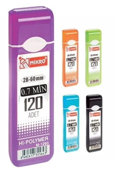 Kalem Ucu 120 li 0.7 mm 2B 1 Adet Çoklu Versatil Kalem Uç Mekanik Uçlu Otomatik Kurşun Mikro Kalem Ucu 60 mm Yumuşak ürün görseli 1