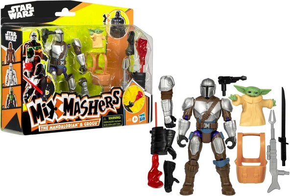 STAR WARS MIXMASHERS THE MANDALORIAN & GROGU F9481 G0300 ürün görseli 1