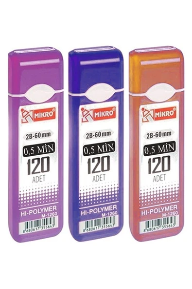 Kalem Ucu 120 li 0.5 mm 2B 3 Paket Çoklu Versatil Kalem Uç Mekanik Uçlu Otomatik Kurşun Mikro Kalem Ucu 60 mm Yumuşak ürün görseli 1