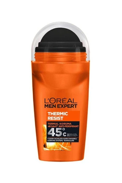 L'OREAL PARİS MEN EXPERT Thermic Resist Anti Perspirant Erkek Roll-on Deodorant 50 ml ürün görseli 1