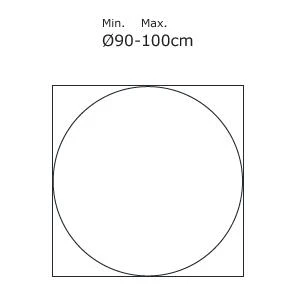 Tablalı Masa Ayağı 11.483.110.C - H110cm - Resim 2