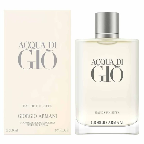 Giorgio Armani Acqua Di Gio Refillable Edt 200 ml ürün görseli 1