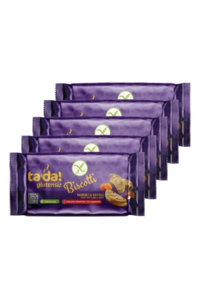 Tada Glutensiz Gluten Free Bademli Kayısılı Bıscotti 110 Gr (5 Adet) ürün görseli 1