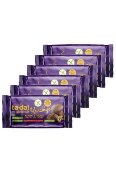 Tada Glutensiz Gluten Free Kahveli Ve Fındıklı Kurabiye 75 gr (6 Adet) ürün görseli 1