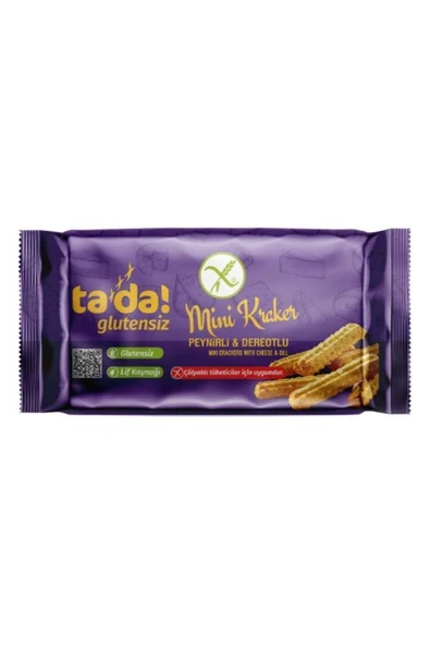 Tada Glutensiz Peynirli Dereotlu Mini Kraker 85 gr (Çölyaklı Tüketicler İçin Uygun, Lif Kaynağı) ürün görseli 1