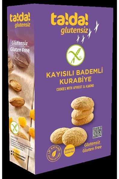 Tada Glutensiz Kayısılı Bademli Kurabiye 75g ürün görseli 1