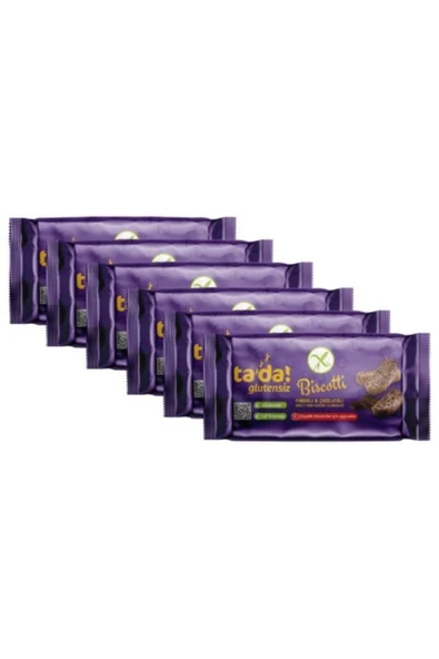 Tada Glutensiz Gluten Free Fındıklı Ve Çikolatalı Biscotti (6 Adet) ürün görseli 1