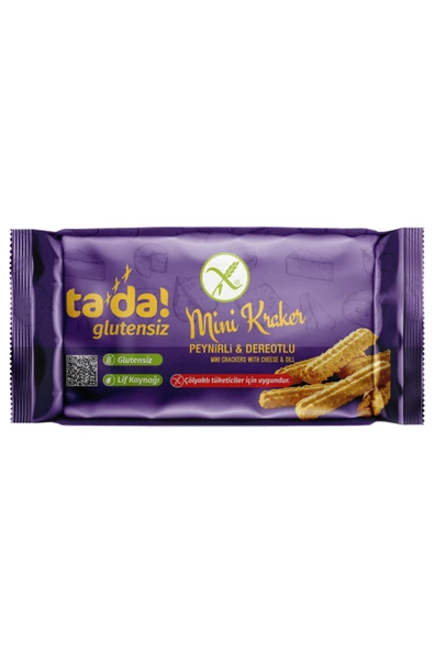Tada Glutensiz Peynirli Dereotlu Mini Kraker 85 gr ürün görseli 1