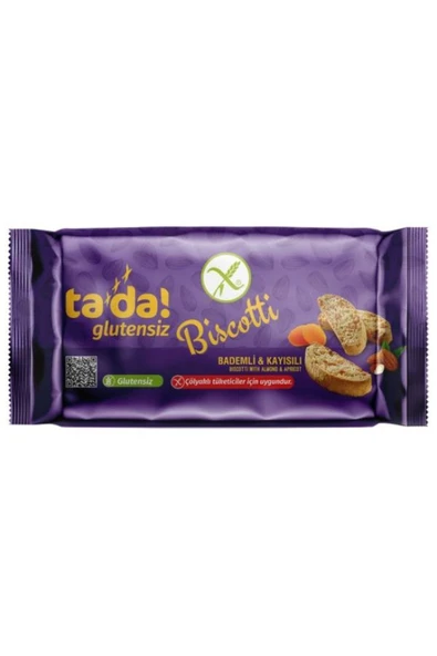 Tada Glutensiz Gluten Free Bademli Kayısılı Bıscotti 110 Gr ürün görseli 1