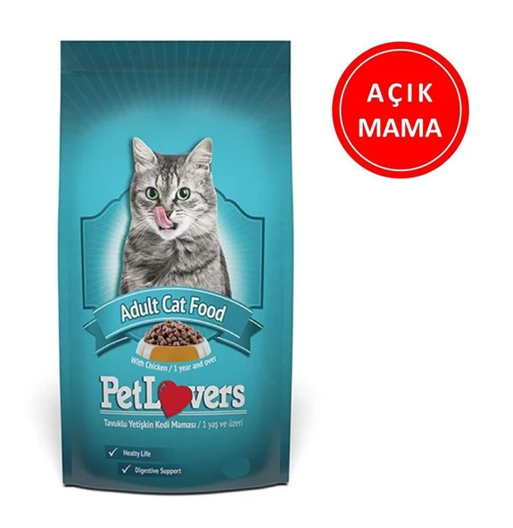 Pet Lovers Tavuklu Kedi Maması 1 Kg AÇIK ürün görseli 1