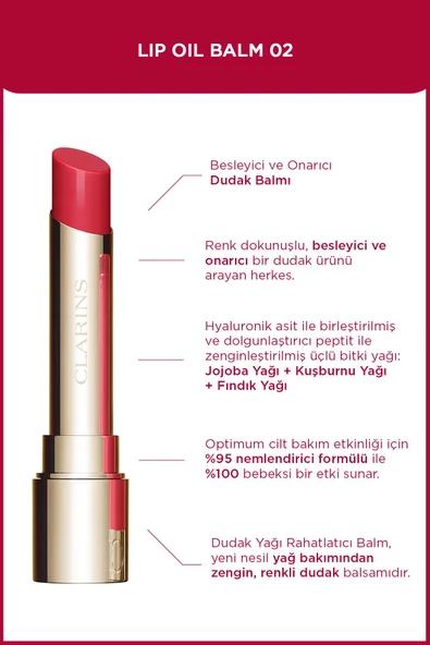 Clarins Lip Oil Balm Renkli Nemlendirici 02 Pitaya ürün görseli 1
