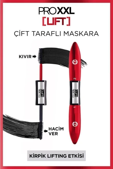 L'OREAL PARİS Pro Xxl Lift Çift Taraflı Maskara - Kirpik Lifting Etkisi ürün görseli 1