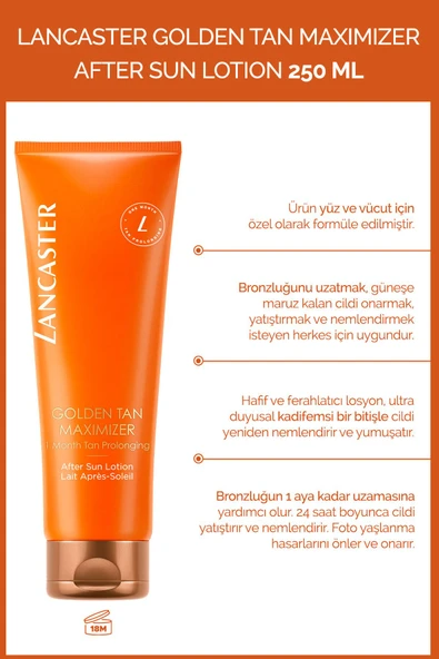 Lancaster Golden Tan Maximizer After Sun Lotion 250 ml ürün görseli 1