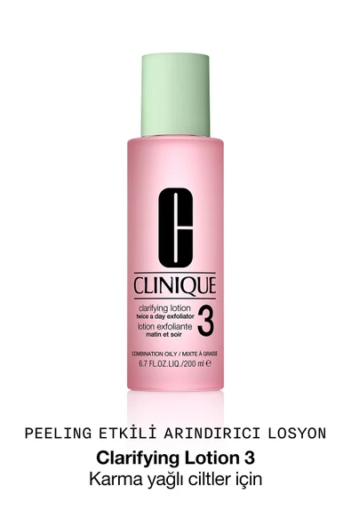 CLİNİQUE Clarifying Lotion (Tip 3) Karma / Yağlı Ciltler İçin Arındırıcı Tonik Losyon - 200 ml ürün görseli 1