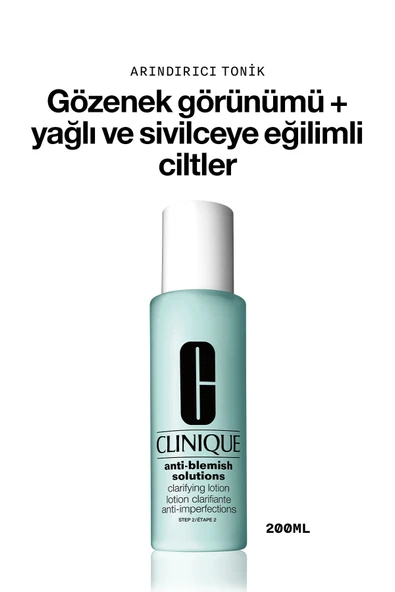 Clinique Anti Blemish Solutions Clarifying Lotion - Arındırıcı Losyon 200 ml ürün görseli 1