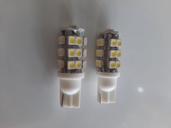 T10 Led Ampul Led Park Ampülü Gündüz Farı Dipsiz Oto Araç Beyaz ürün görseli 1