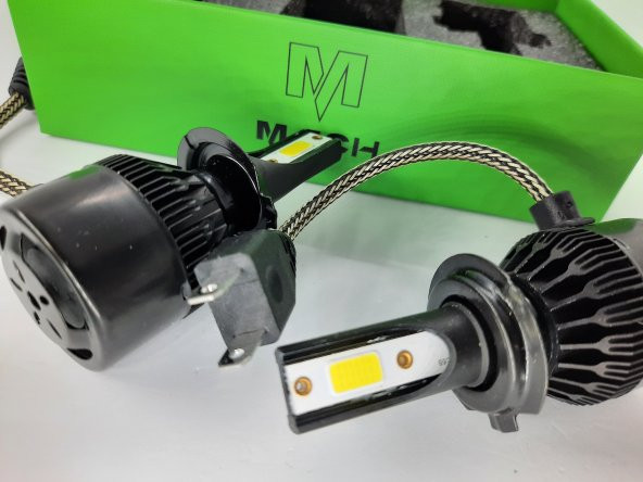 Mach Bam5 H7 Beyaz Led Xenon Far Ampül Zenon Led Işık Şimşek Etkili ürün görseli 1