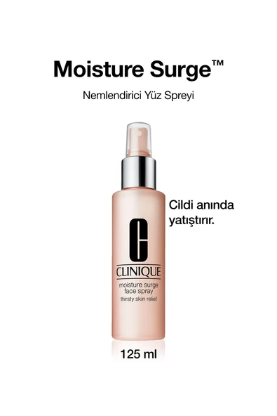 CLİNİQUE Moisture Surge™ Face Spray - Nemlendirici Yüz Spreyi 125 ml | Yağsız Formül, Aloe Suyu ürün görseli 1