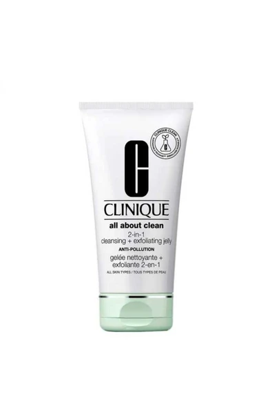 CLİNİQUE All About Clean™ 2-in-1 Derinlemesine Temizleyici Jel + Peeling - 150 ml | Salisilik asit, Bambu ürün görseli 1