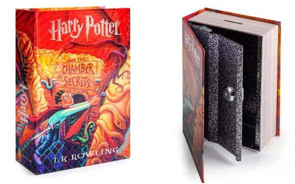 Kitap Görünümlü Kilitlenebilir Gizli Kasa Harry Potter Chamber of Secrets Sırlar Odası Lisanslı ürün görseli 1