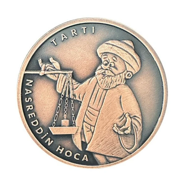 AgaKulche Nasreddin Hoca Bronz Sikke Coin ürün görseli 1