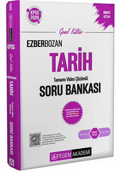 Pegem 2026 KPSS Ezberbozan Tarih Tamamı Video Çözümlü Soru Bankası Pegem Akademi ürün görseli 1