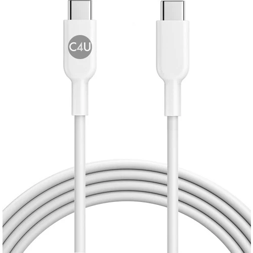 C4U Type-C to Type-C PD 60W Data ve Şarj Kablosu 1 metre - Beyaz ürün görseli 1