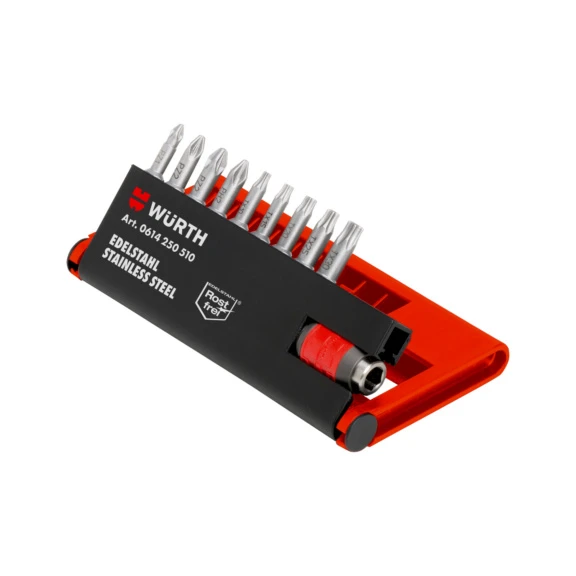 Würth Bits Uç Seti Paslanmaz Çelik 1/4 10 Parça - Resim 2
