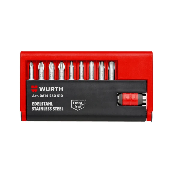 Würth Bits Uç Seti Paslanmaz Çelik 1/4 10 Parça ürün görseli 1