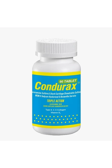 CONDURAX SHARK CARTİLAGE GLUCOSAMİNE CHONDROİTİN MSM 90 TABLET ürün görseli 1