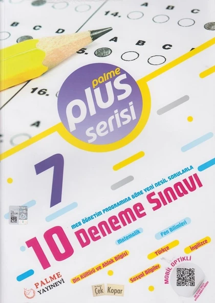 7. Sınıf 10 Deneme Sınavı Plus Serisi Palme Yayınları ürün görseli 1