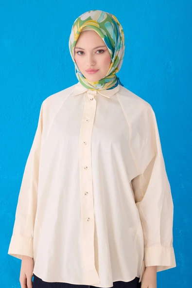 Saf İpek Eşarp 4107D (Twill İpek) - Resim 9
