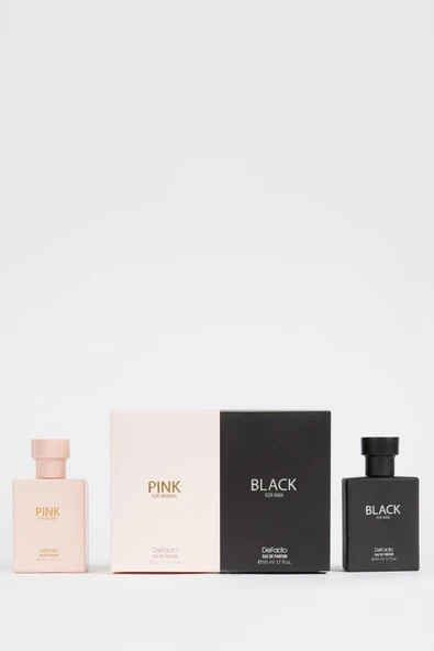 DEFACTO  BLACK VE PİNK SET PARFÜM - Resim 5
