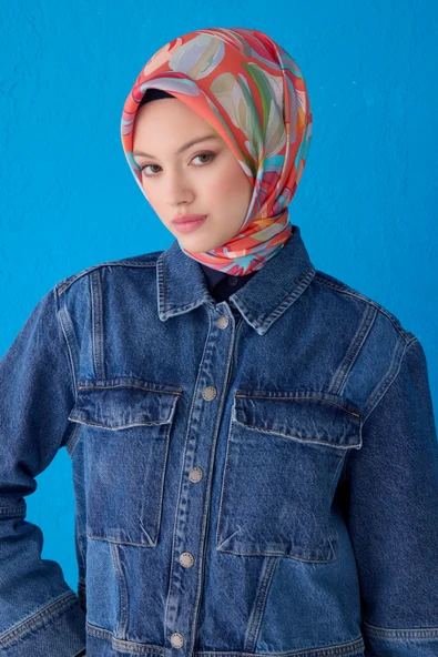 Saf İpek Eşarp 4107D (Twill İpek) - Resim 10