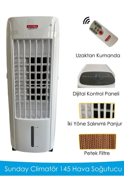 SUNDAY Climator 145 Hava Soğutucu Vantilatör ürün görseli 1