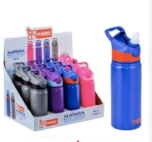MİKRO ALİMİNYUM MATARA 600 ML MT-2515 ürün görseli 1