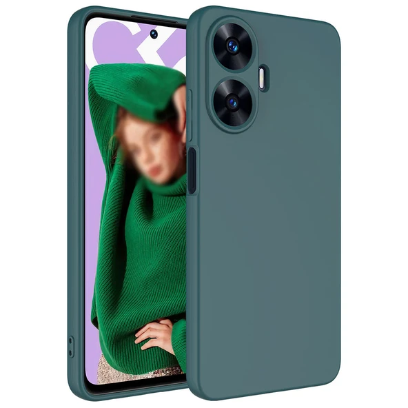 Realme C55 Kamera Korumali Mara Lansman Kapak - Resim 5