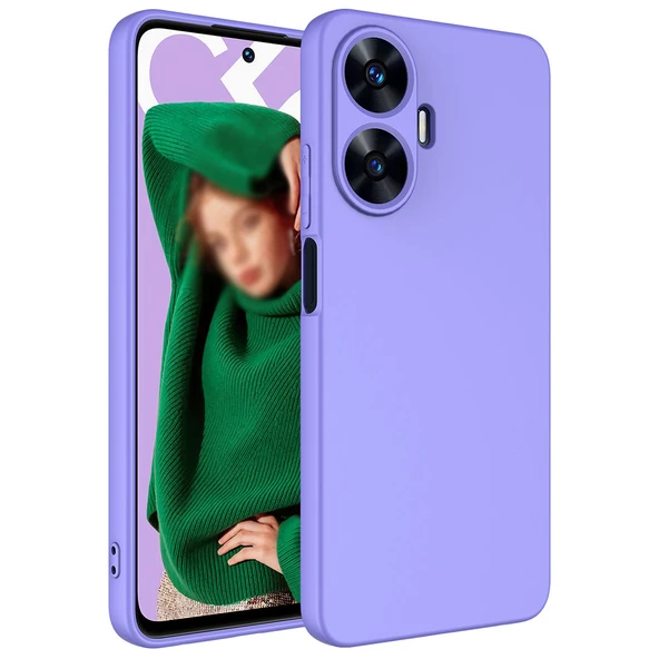 Realme C55 Kamera Korumali Mara Lansman Kapak - Resim 6