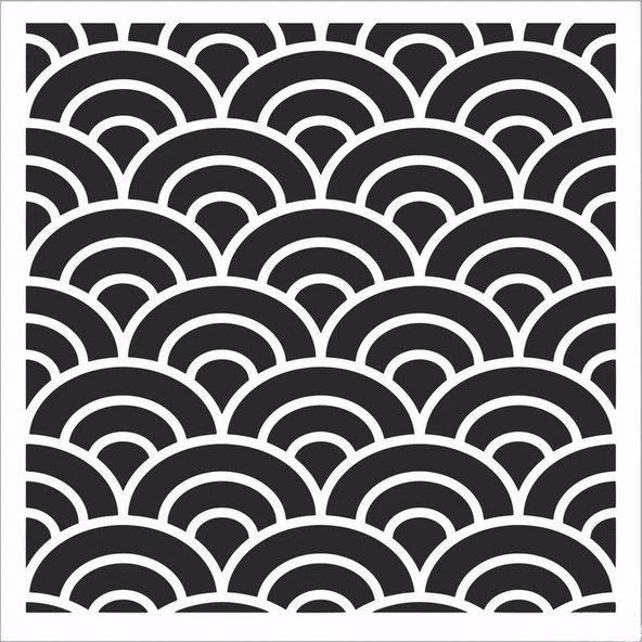HD156 Home Dekor Stencil 45x45 ürün görseli 1