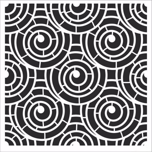 HD172 Home Dekor Stencil 45x45 ürün görseli 1