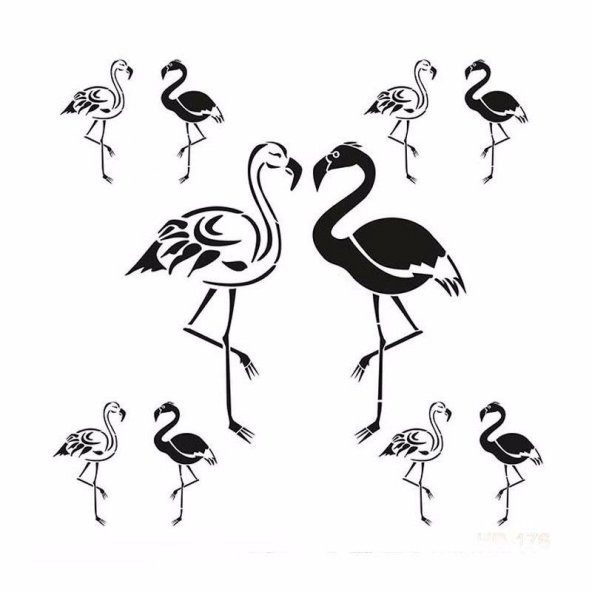 HOME DECOR STENCIL HD-176 45X45 ürün görseli 1