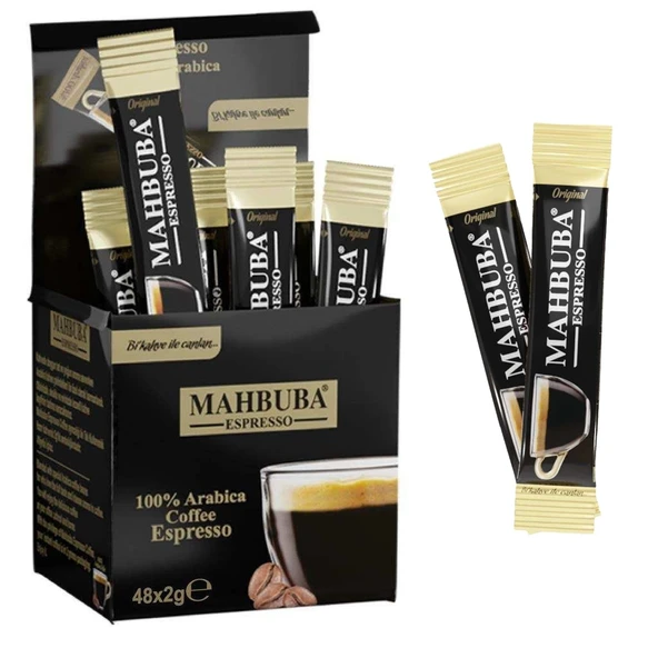 Mahbuba Hazır Öğütülmüş %100 Arabica Espresso Bi Kahve ile Canlan 48x2gr ürün görseli 1