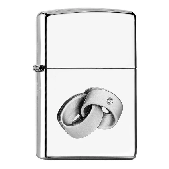 Zippo 2006518 Pl 28378 Weddıng Rıngs Emblem Çakmak ürün görseli 1